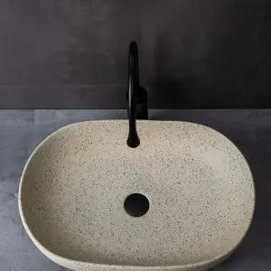 호텔 탑볼 세면기 사각 디자인 야외 빈티지 컬러 단일 세면볼 돌 원형