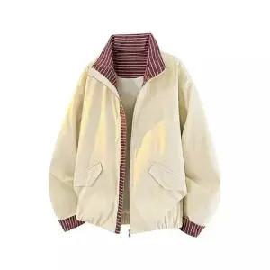 여친 캐주얼 빈티지 봄 카디건 얇은 가디건 스트라이프 남녀 일본식 자켓 원픽1