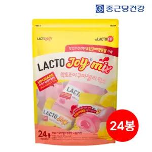 종근당 락토조이 구미젤리 믹스 600g 24개입/여러가지과일맛/망고/복숭아/유산균/건강/어린이집/대용량/과즙젤리