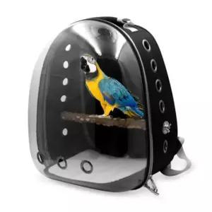 앵무새이동장 투명 앵무새 백팩 케이지 새 아크릴새장 외출 하우스