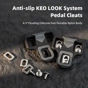 호환  내마모성 로드 바이크 페달 클릿 미끄럼 방지 실리콘 나일론 사이클링 슈즈 클릿 패드 4.5  LOOK KEO