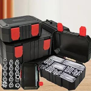 플라스틱 포장 상자 소형 하드웨어 액세서리 보관 케이스 플라스틱 도구 상자 정리 드릴 보관 케이스 면 없