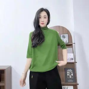 가을 캐주얼 여친 폴라티 반셔츠 반팔 상의 이너로 날씬해 보이기 원픽2