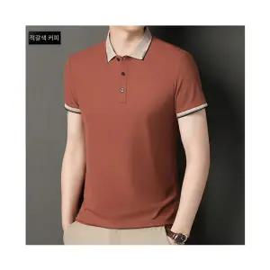 남친 반팔티 카라 단색 칼라 루즈핏 캐주얼 쫀존한 비즈니스 기본티 상의 패피2