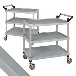 [RIZPICK]대형 식당용 운반 카트 배식 적재 차량 스테인리스 서빙 푸드