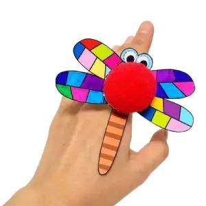 가을잠자리 손가락 반지만들기 가을잠자리반지 장난감반지 악세사리 손가락반지 반지만들기