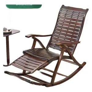 대나무 흔들의자 가정용 각도조절 싱글 길이조절