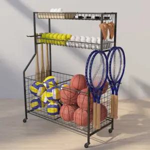 스포츠장비 랙 운동센터 공정리 수납함 소도구보관