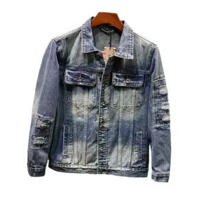 남친 청 데님 빈티지 재킷 가벼운 청자켓 봄가을 루즈핏 카라넥 코트 럭셔리 점퍼 원픽3