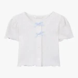 [로엠걸즈] 리본 숏 슬리브 골지 가디건 RGSM2645P [P003793343]