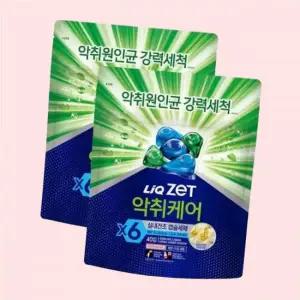 리큐 제트 악취케어 실내건조 캡슐세제 40개입 X 2개 4447424