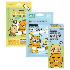 24년형 카카오프렌즈 라이언 3종 (썸머패치+아이스겔밴드+썸머쿨액 각 x1)