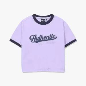 [휠라키즈]휠라 키즈 여아 링거 티셔츠 PURPLE FK262RS07G009 541