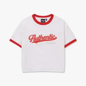 [휠라키즈]휠라 키즈 여아 링거 티셔츠 WHITE FK262RS07G009 100