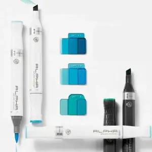 세트 36색 브러쉬 마카 애니메이션 트윈 타입