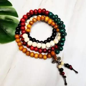 오색목 남성 불교 팔찌 소원성취 8m 불교