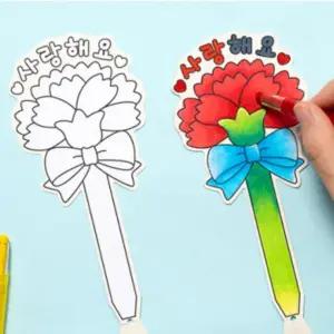 책갈피 선생님 카네이션 인기 선물 감사 꽃볼펜 부모님 추천