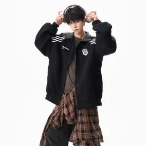 캐주얼 남사친 스트라이프 점퍼 차이나 트레이닝 카디건 재킷 패피1