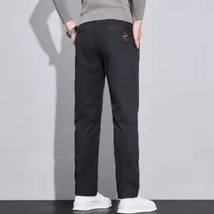 남친 바지 캐주얼 도톰한 스트레이트 면바지 올가을 스판 패피3