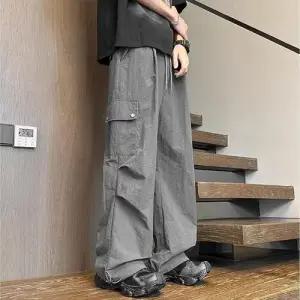 남성 팬츠 여름 캐주얼 쿨링 속건성 얇은 일자 다포켓 패피2