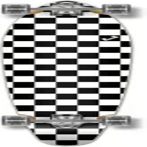 요카허 블랭크/체커 컴플리트 킥테일 스케이트보드 롱보드 크루저 블랙위도우 프리미엄 80A 그립 테이프