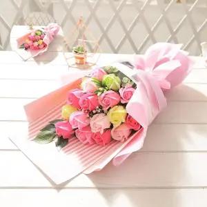 재롱잔치 러블리로즈부케 핑크 졸업식 꽃다발 생일 데이