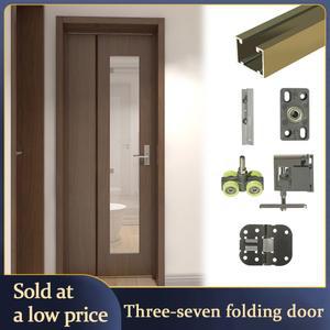 37 분할 접이식 도어 하드웨어 키트 오버 슬라이딩용 트랙 시스템 세트 욕실 슬라이딩