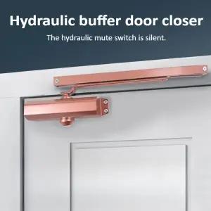 호환  레일 도어 클로저 유압 버퍼 도어 클로저 방화문 호텔 방한 커피 로즈 골드 레드 브론즈