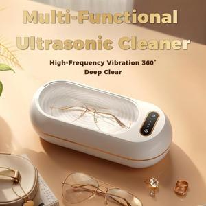 저스트랭 47KHZ 다기능 세척기 초음파 유리 시계 클리어 360 고주파 보석 진동