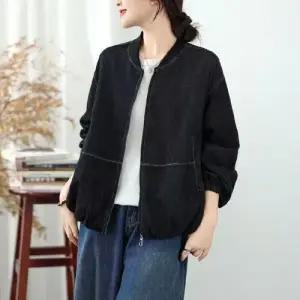 여성용 청 가을 캐주얼 야구 복 잠바 코트 차이나 상의 1PICK3