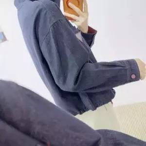 여친 청 춘추 캐주얼 솔리드 상의 잠바 집업 쇼트 야구 코트 1PICK3