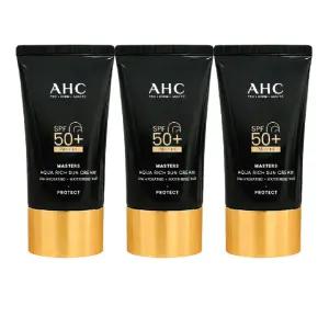 AHC 대용량 마스터즈 아쿠아 리치 선크림 60ml 3개
