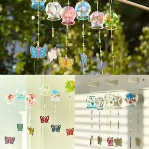 봄 종 만들기 DIY 썬캐쳐 풍경 현관 도어벨 풍경종 인테리어소품