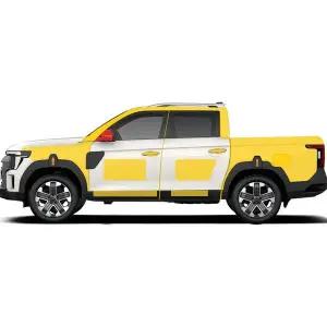 [하프클럽/]무쏘 PPF필름 ppf 사이드미러 보호필름 Q300