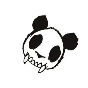 [하프클럽/]캐릭터 스티커 블랙 투명필름 DIY 스크래치