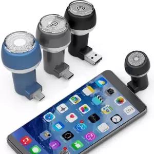 차량용 휴대용 스마트폰 USB 5핀 C타입 미니 면도기