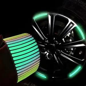 [하프클럽/]야간 자동차 휠 스티커 반사 야광 타이어 데칼