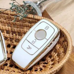 [하프클럽/]키 A타입 골드 커버 벤츠 자동차키 아이보리