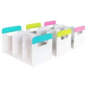 카파 플러스 3단 수납공간 컬러 책꽂이 분홍