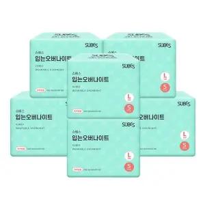 [NS홈쇼핑]슈베스 입는 오버나이트 생리대 대형 특대형 5P x6팩 / 팬티형 입오버 입는생리대...