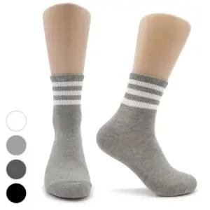 학생양말 남성 스포츠형 3선 링글 중목양말 5켤레 묶음