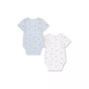 [백화점 홈쇼핑 정품] 탑텐 키즈 공용) 유아 코튼 메쉬 반소매 바디수트 (2PACK) MKF5UI3305