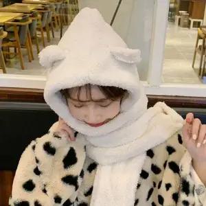 따뜻한 뽀글이 목도리 모자 양털 장갑 겨울 방한 패션