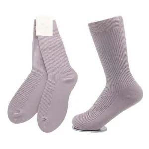 국내산 여성용 골지 컬러 장목양말 라벤더 5켤레