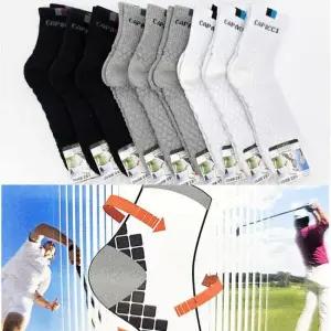 남성 배색 입체쿠션 쫀쫀 신축성 좋은 밴딩 에어삭스