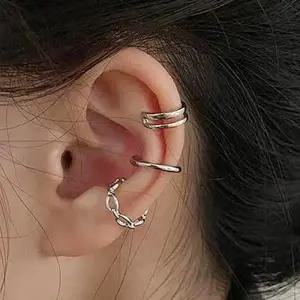 [에스에스_63]미니멀 스타일 시크 레이어드 귀찌 3종세트