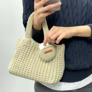 손뜨개가방 여성 니트백 토트백 니트가방 미니파우치