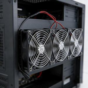 120mm 3000RPM 팬 쿨링 컨트롤러 포함 12cm 12V 220V BTC 머신 섀시 워크스테이션 캐비닛 라디에이터 서버