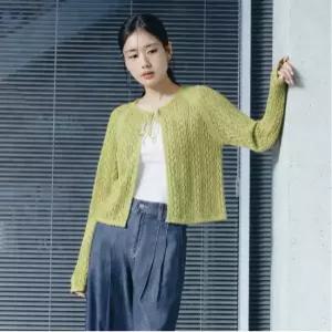 [최초가89 900]26SS 포인텔 크로쉐 가디건 3종.