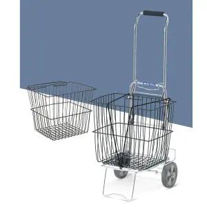 [골드스마일]폴딩카트 쇼핑 바구니형 핸드카트 장바구니 마트손수레 시장 소형